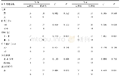 表1 血清IL-24、IL-6含量与ESCC患者临床病理特征的关系