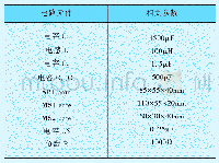 表1 全固态脉冲电源部分参数
