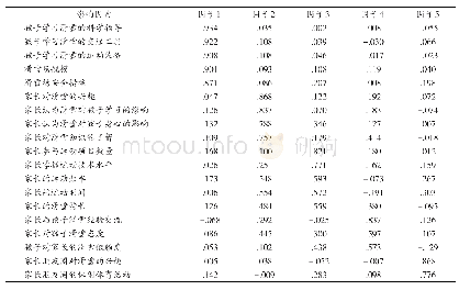 表3 因子载荷矩阵旋转后情况