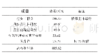 表3 立交桥投资概算：安家岭露天矿南帮运输系统优化方案