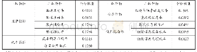 表4 配送业务+信息化建设各二级指标权重分配表