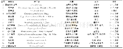 表2 登高云山公园花境植物多年生宿根类