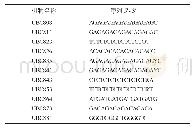 表1 ISSR引物编号及序列