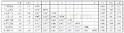 表2 信效度分析：游客参与对旅游价值共创的影响机理研究