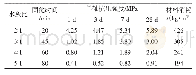 《表1 不同水灰比条件下材料性能参数》