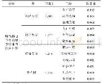 表2 专家打分及各层次影响因素的平均权重指数统计