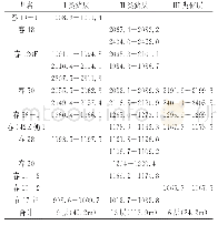 表2 春光油田石炭系储层划分表