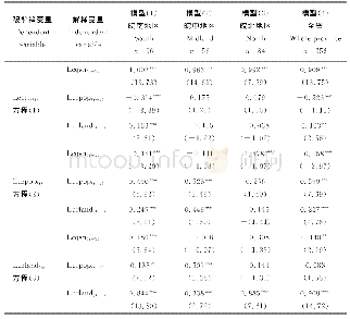 表5 安徽省PVAR模型的GMM估计结果