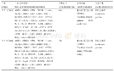 表1 分离菌株Lh-3、Lh-4的VITEK-2-Compact的生化鉴定