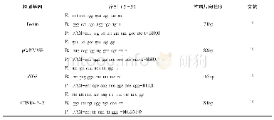 《表1 引物及探针序列：饲料中转基因大豆成分检测》