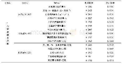 表3 关中—天水经济区土地生态安全评价指标权重