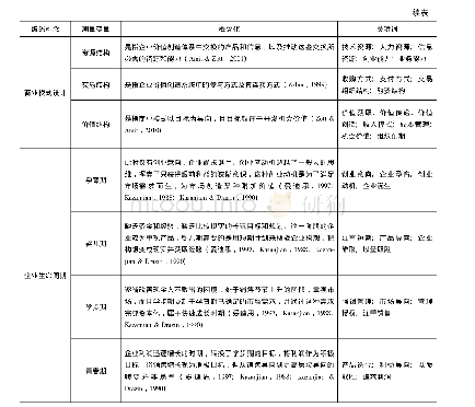 表2 编码构念、测量变量、概念化与关键词