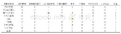 表2 高频关键词共现矩阵（部分）