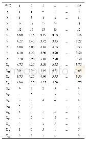 《表3 大学生网络信息行为输入指标矩阵示例》