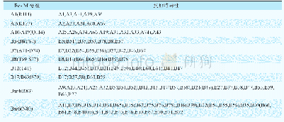 《表1 HLAⅠ类抗原氨基酸残基配型标准》