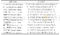 表1 RT-qPCR反应引物