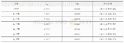 表9 矩阵一致性检验结果