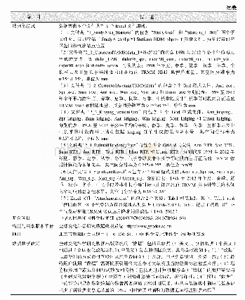 《表1《横断山区降水时空分布数据集（1998–2012）》元数据简表》