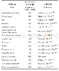 《表4 不同植物R2R3-MYB转录因子数目》