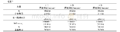 表3 工具变量固定效应模型回归