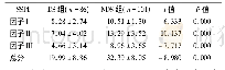 表2 DS组和NDS组SSPI评分比较±s)