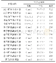 表1 网络卷积层的具体参数