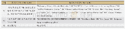表1 以CNKI与Pub Med为例的检索策略