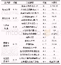 表3 LHK水电站移民生产生活水平评价指标体系及权重