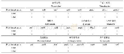 《表1 废水处理厂2套工艺进水中抗生素抗性基因(ARGs)检出情况》