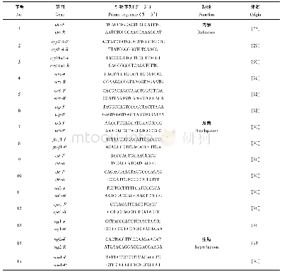 表1 大型溞生殖和发育有关基因引物序列