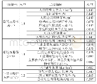 《表3 各层指标权重计算结果》