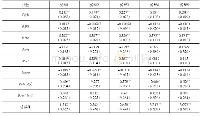 《表9 面板门槛模型的估计结果》