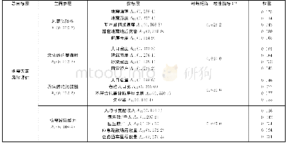 表1 城市地震灾害风险评估指标体系及权重计算结果