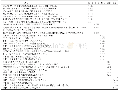 表2 中文版CCSM量表因子负荷