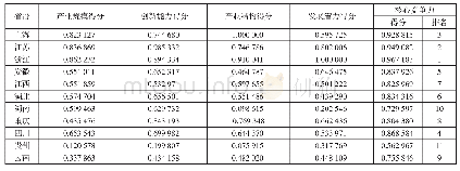 表3 长江经济带各省核心条件竞争力的得分和排名