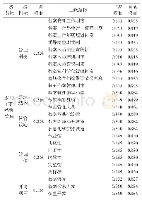 《表9 基于改进模糊层次分析法的底层指标权重计算结果》