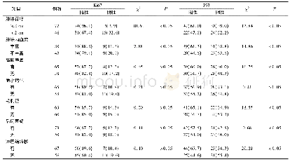 表2 123例乳腺癌患者超声特征与Ki67的相关性分析(例，%)