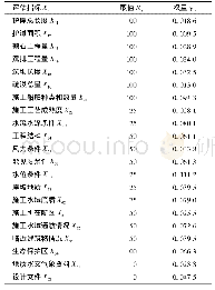 表3 各评估指标权重值计算及赋值结果