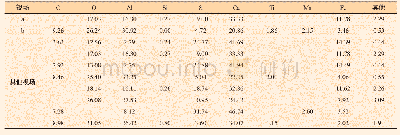 表2 试样材料中夹杂物中各元素的质量分数