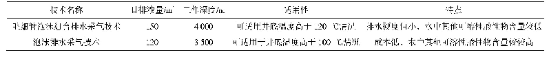 表2 毛细管泡沫组合排水采气技术与传统泡沫排水采气技术对比表