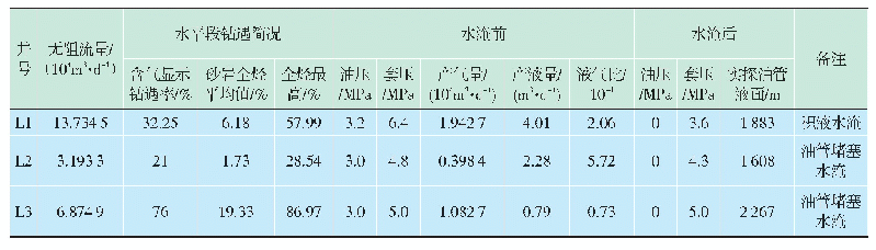 表1 3口不同原因导致水淹的中高液气比气井基本情况