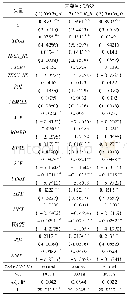 《表1 0 技术董事与可持续增长实现程度:非董事技术高管的调节作用》