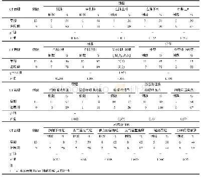 表2 早期及进展期COVID-19患者的CT表现