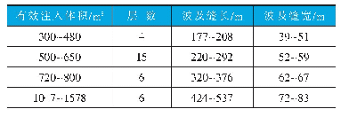 表6 大庆葡萄花储层河道砂体有效注入体积与裂缝波及范围模拟结果