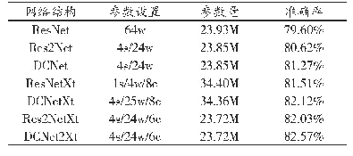 表3 Cifar100的Top-1准确率