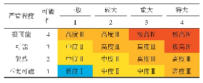 表5 高位高陡危岩体灾害风险评估矩阵