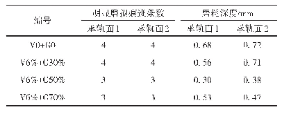 表1 2 混凝土轨枕承轨面明显磨损痕迹的条数和深度