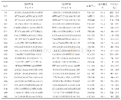 表1 叶尔羌高原鳅微卫星位点及PCR引物信息