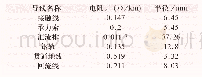《表4 各导线电气及物理参数》