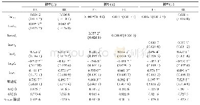 表4 动态面板模型估计结果